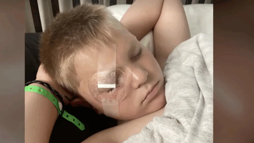 Minnesota boy's comeback after a farm accident almost took his eye