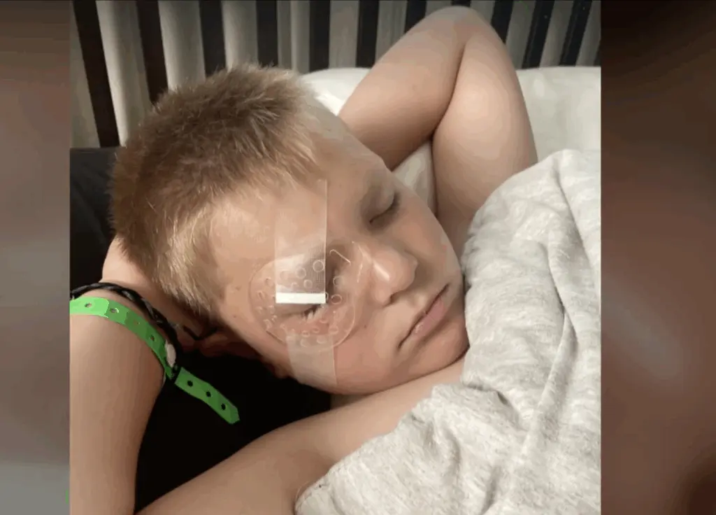 Minnesota boy's comeback after a farm accident almost took his eye