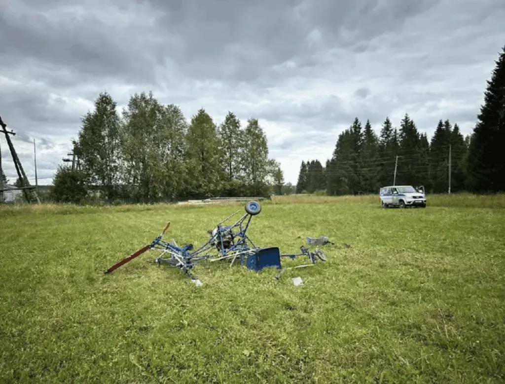 Russian man, 88, dies after homemade helicopter falls apart on takeoff