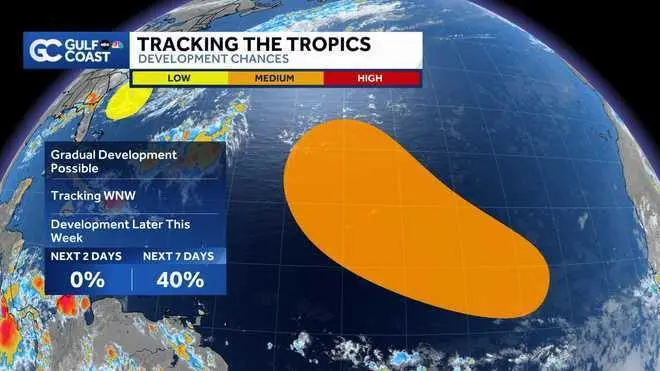 A tropical storm has formed in Atlantic