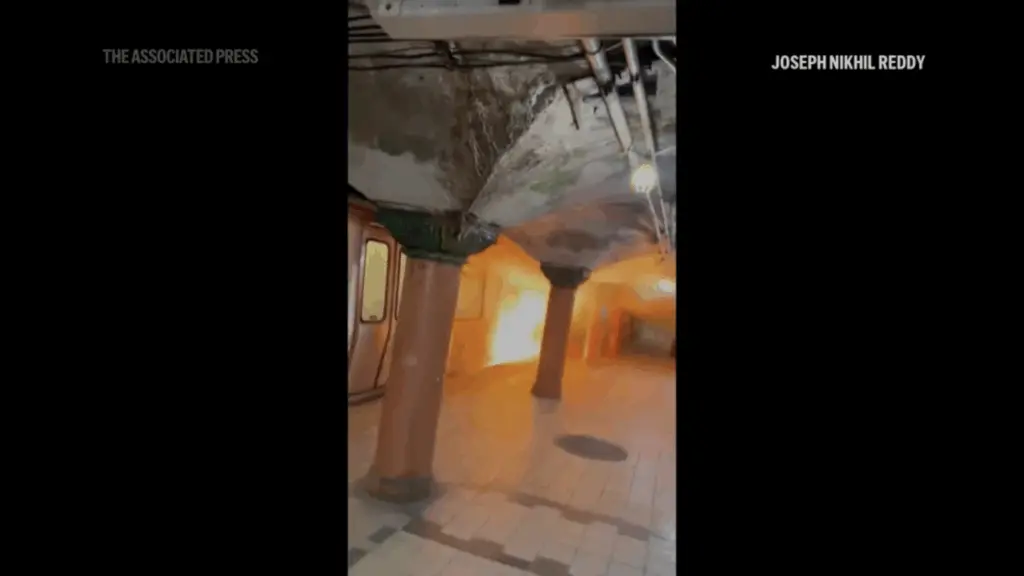 WATCH: Flames and smoke force passengers to flee New York City area train