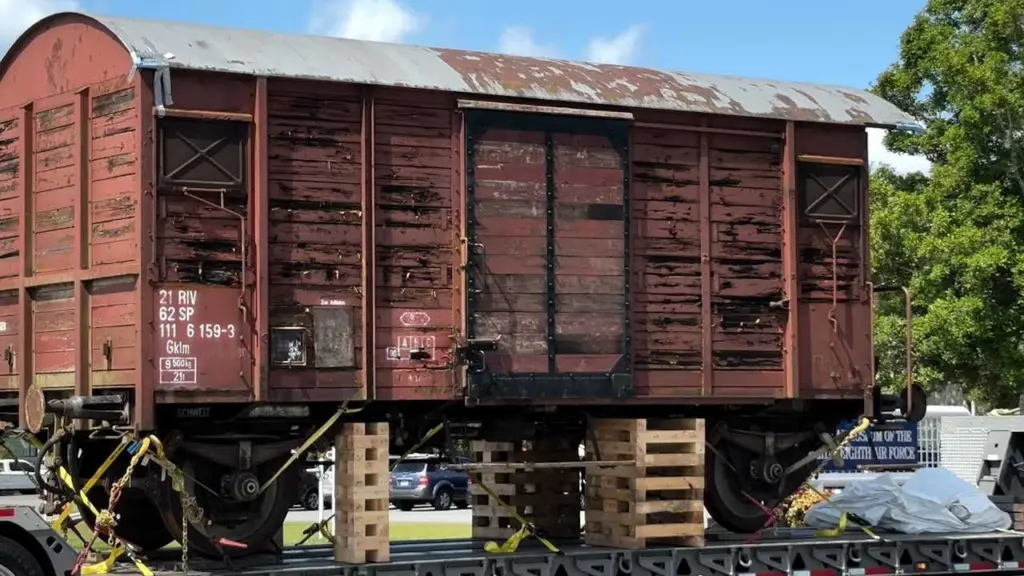 'This one was found in a Swiss rail yard': WWII POW boxcar