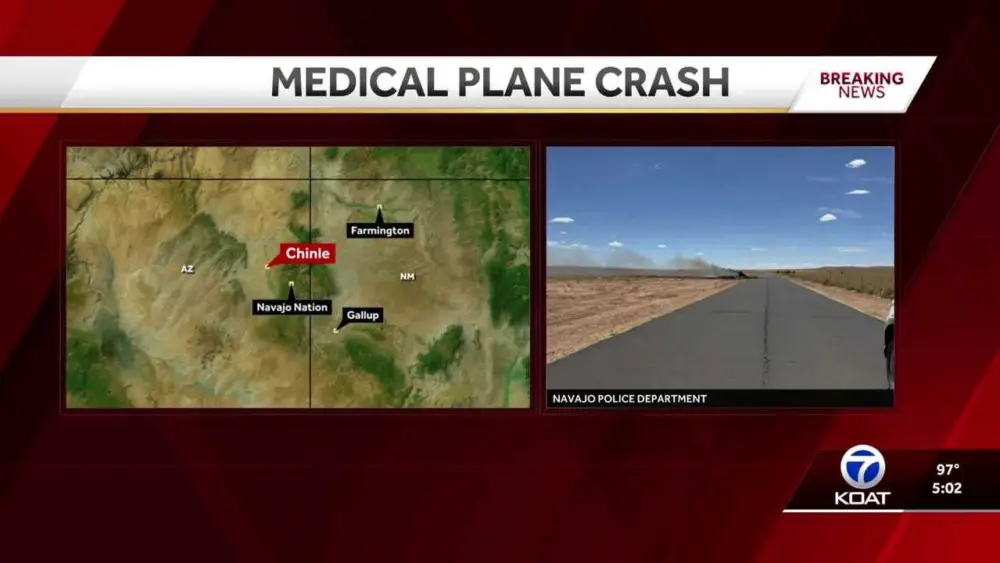 Four killed when medical transport plane crashed on Navajo Nation in Arizona