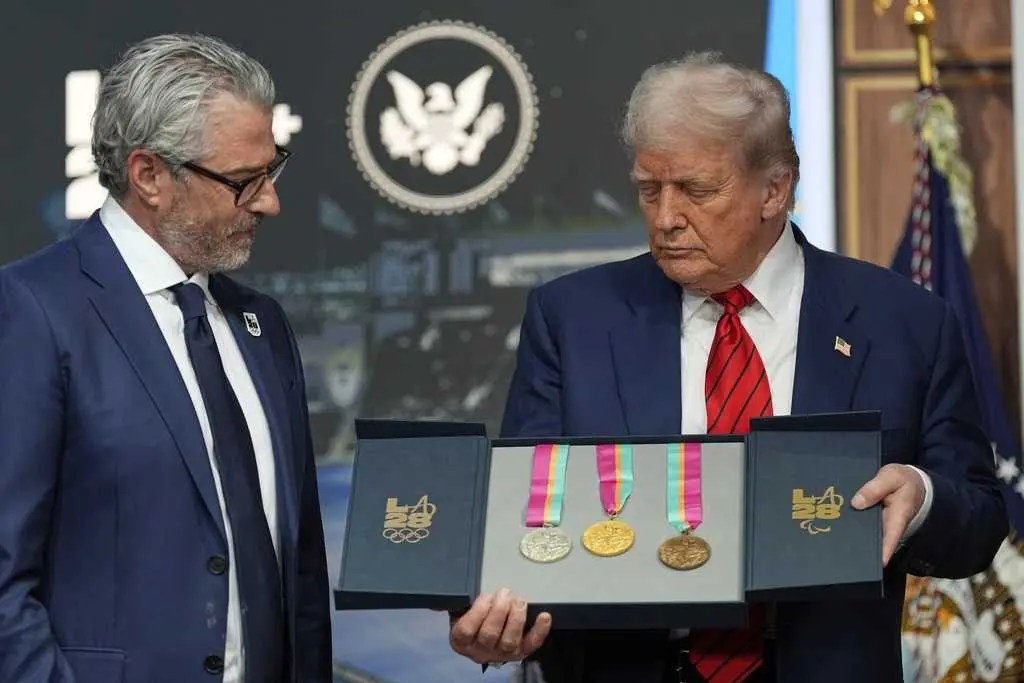 President Donald Trump signs executive order to create 2028 Los Angeles Olympics task force