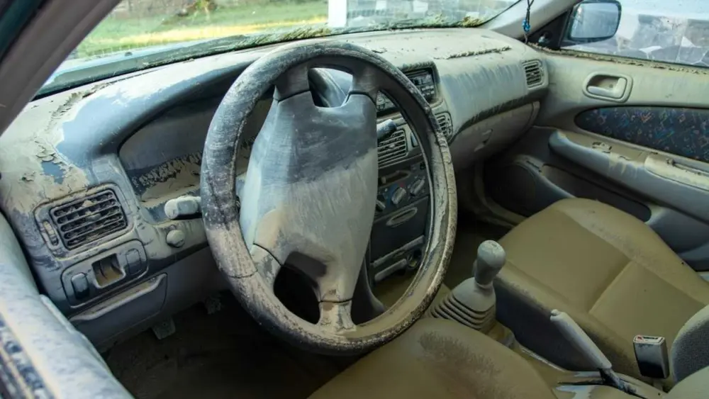 Here's what to check to avoid buying a water-damaged car