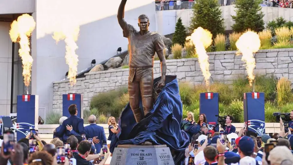 'Humbled and honored': Tom Brady statue unveiled outside Gillette Stadium