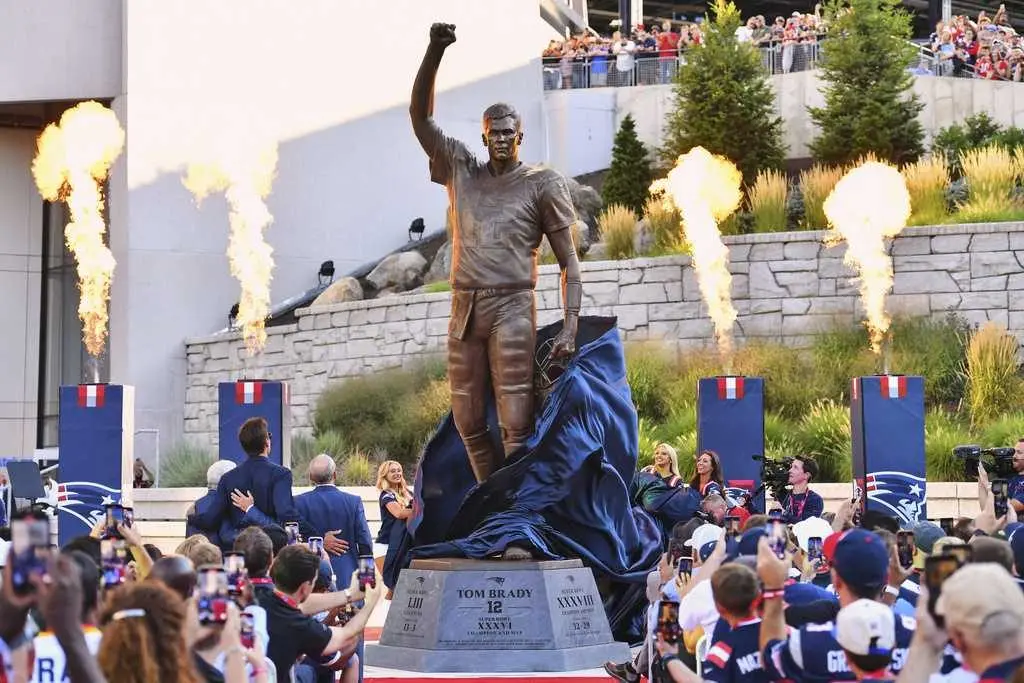 'Humbled and honored': Tom Brady statue unveiled outside Gillette Stadium