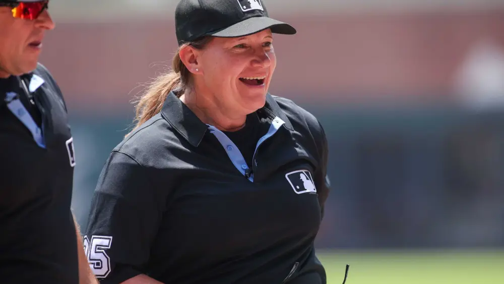 Jen Pawol makes baseball history as first woman to umpire an MLB game