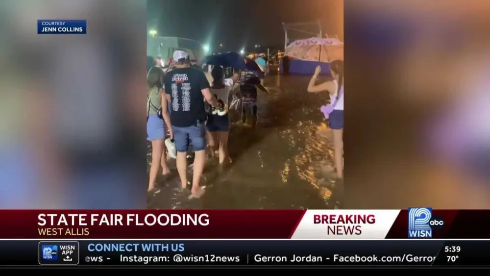 Milwaukee contends with flash flooding, state fair and airport affected, with more rain expected Sunday