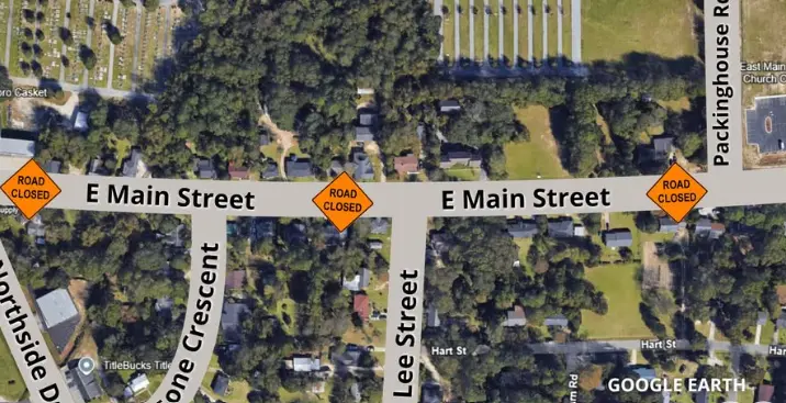 Statesboro roadway closed through September 5