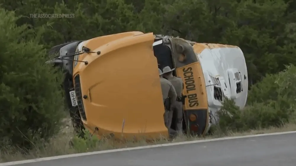 Multiple Texas students injured in school bus rollover crash on first day of class