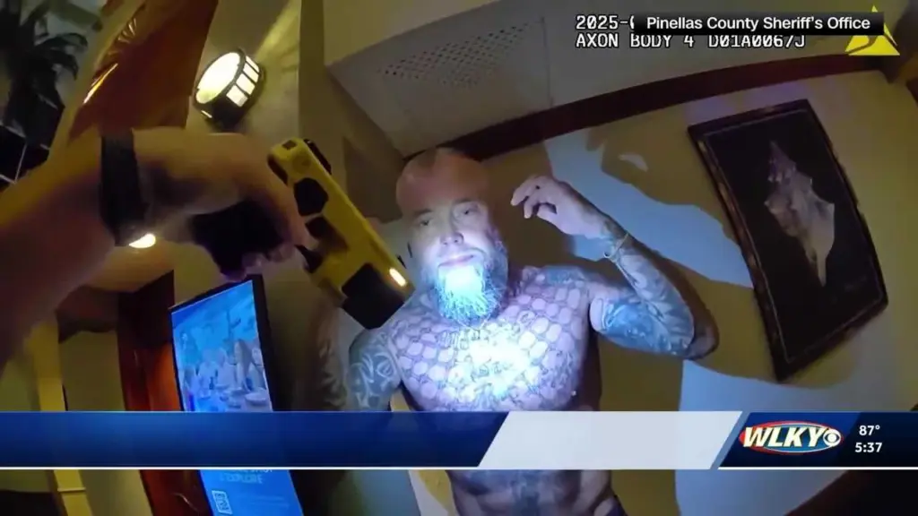 Bodycam video shows Powerball winner arrested after kicking deputy in face