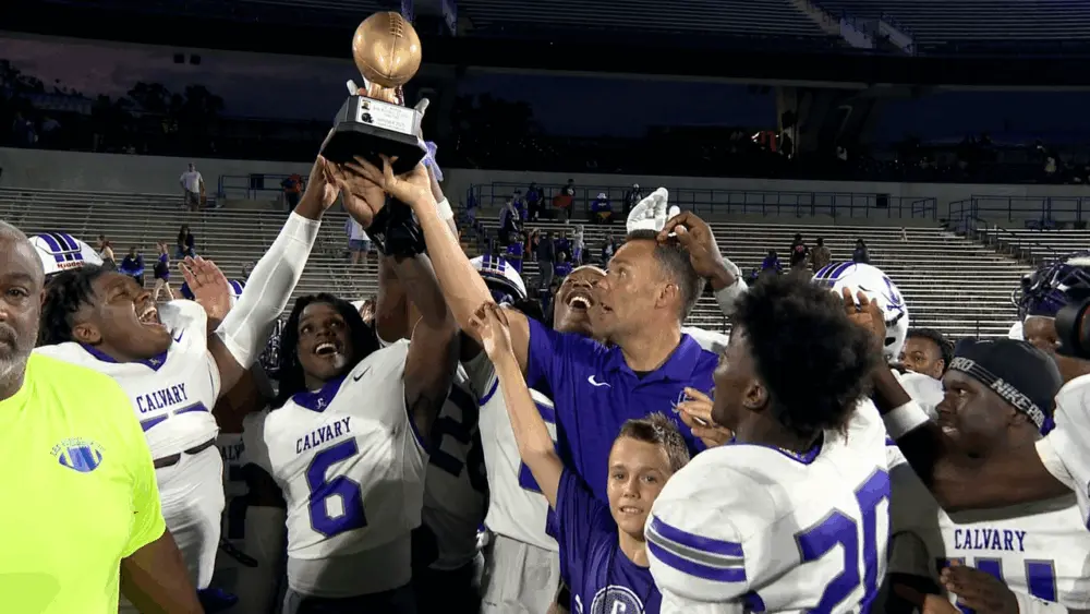 Mobley, Defense Lead Calvary Day to 37-0 Shutout in Erk Russell Classic