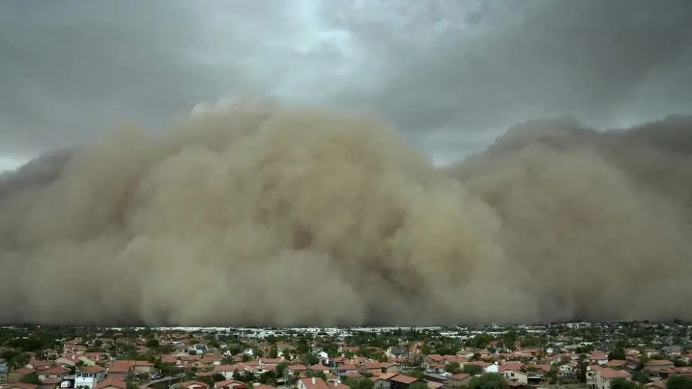 Towering wall of dust rolls through metro Phoenix, leaving tens of thousands without power