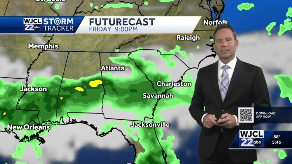Rain chances return as the holiday weekend nears...the timing for Southeast Georgia, Lowcountry
