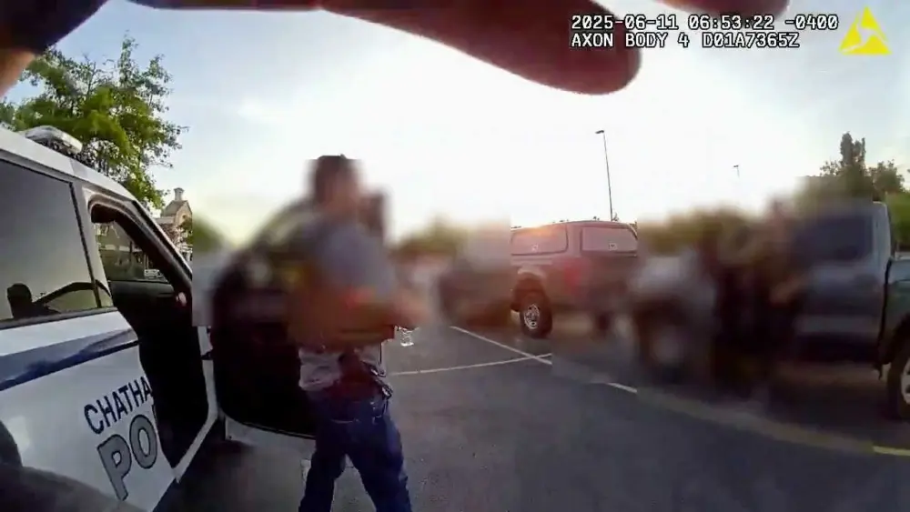Bodycam shows ICE agents in Chatham patrol cars during stops, department responds
