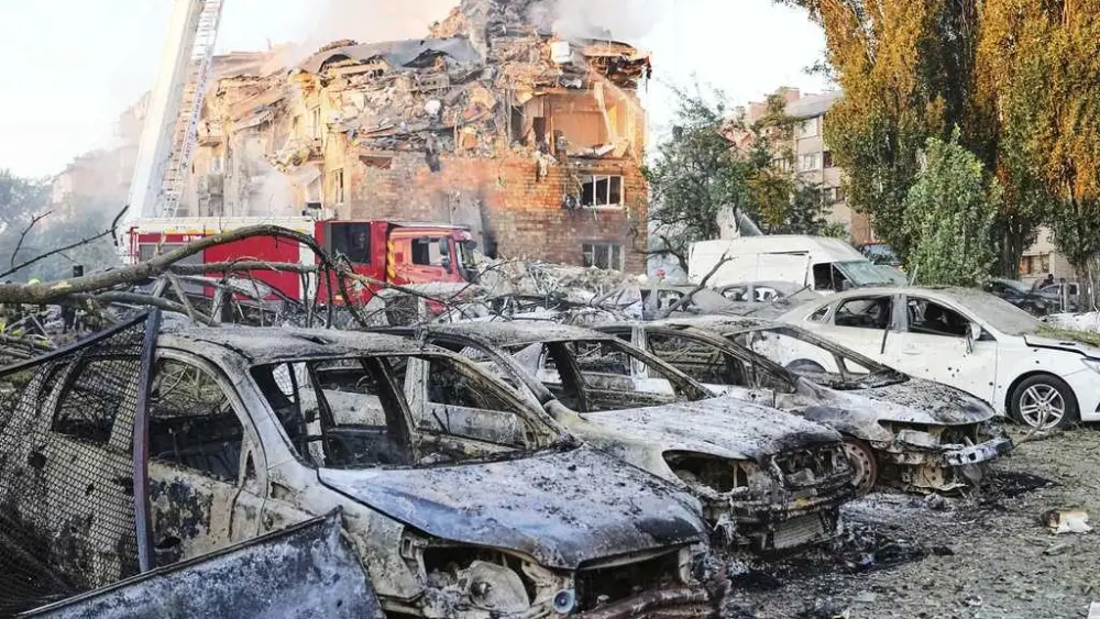 Mass Russian drone and missile attack kills 14 and injures 48 in Ukraine's capital