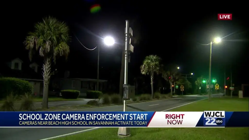 School zone camera enforcement begins at a Savannah high school