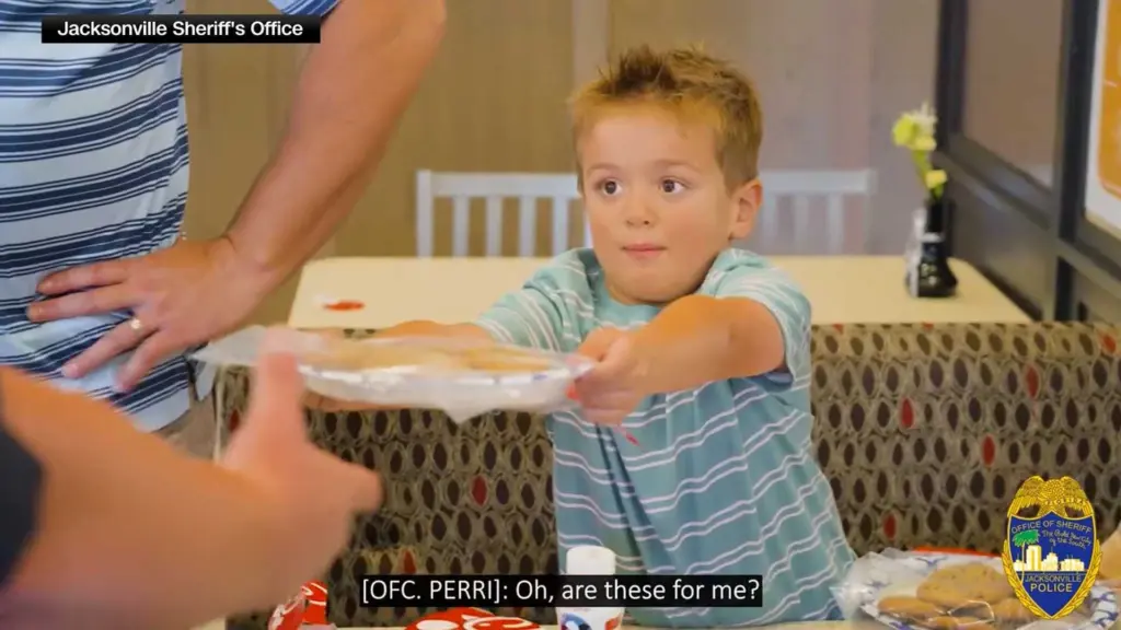 Body camera video shows 5-year-old's surprising Chick-fil-A breakfast adventure