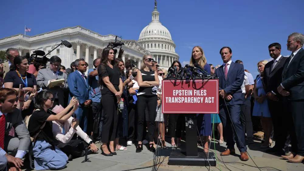 Survivors, lawmakers demand release of all Jeffrey Epstein files