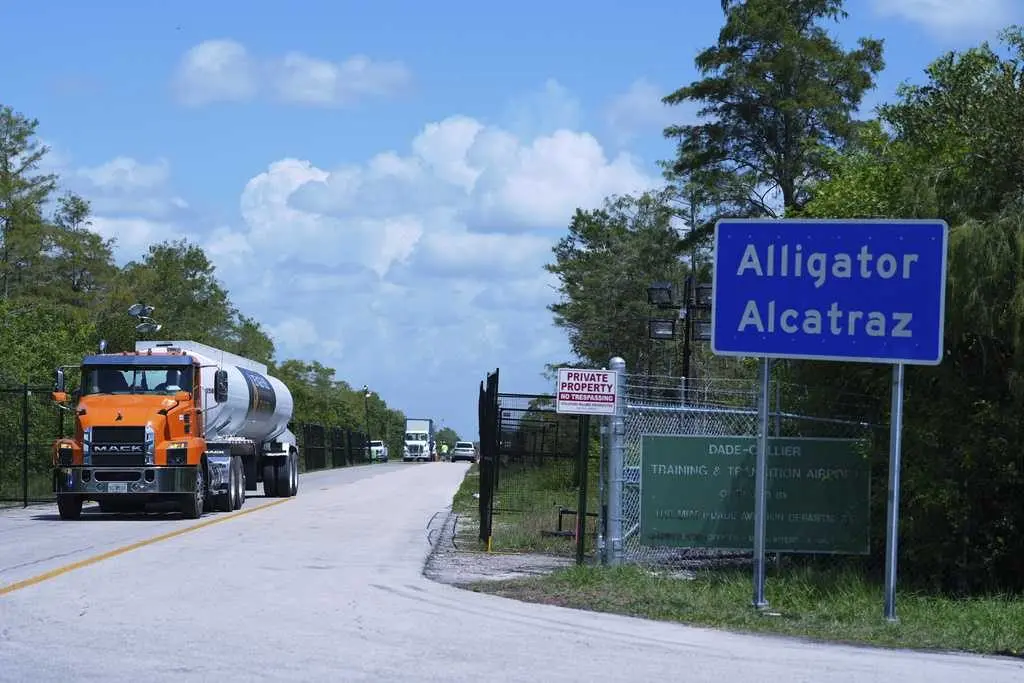 Appeals court panel stops order to wind down operations at 'Alligator Alcatraz' in Everglades