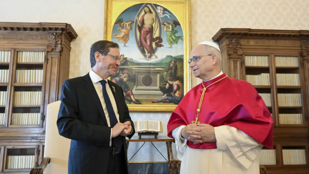 Pope Leo insists on 2-state solution to end Gaza war as death toll passes 64,000