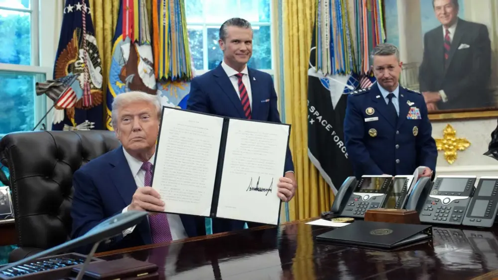 President Trump signs executive order to rename Department of Defense to Department of War