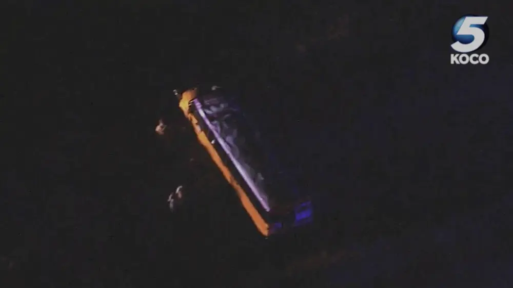 Oklahoma school bus crash carrying softball team injures multiple people