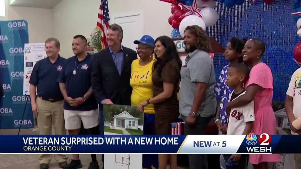 Veteran surprised with new house after her prior home damaged by hurricane