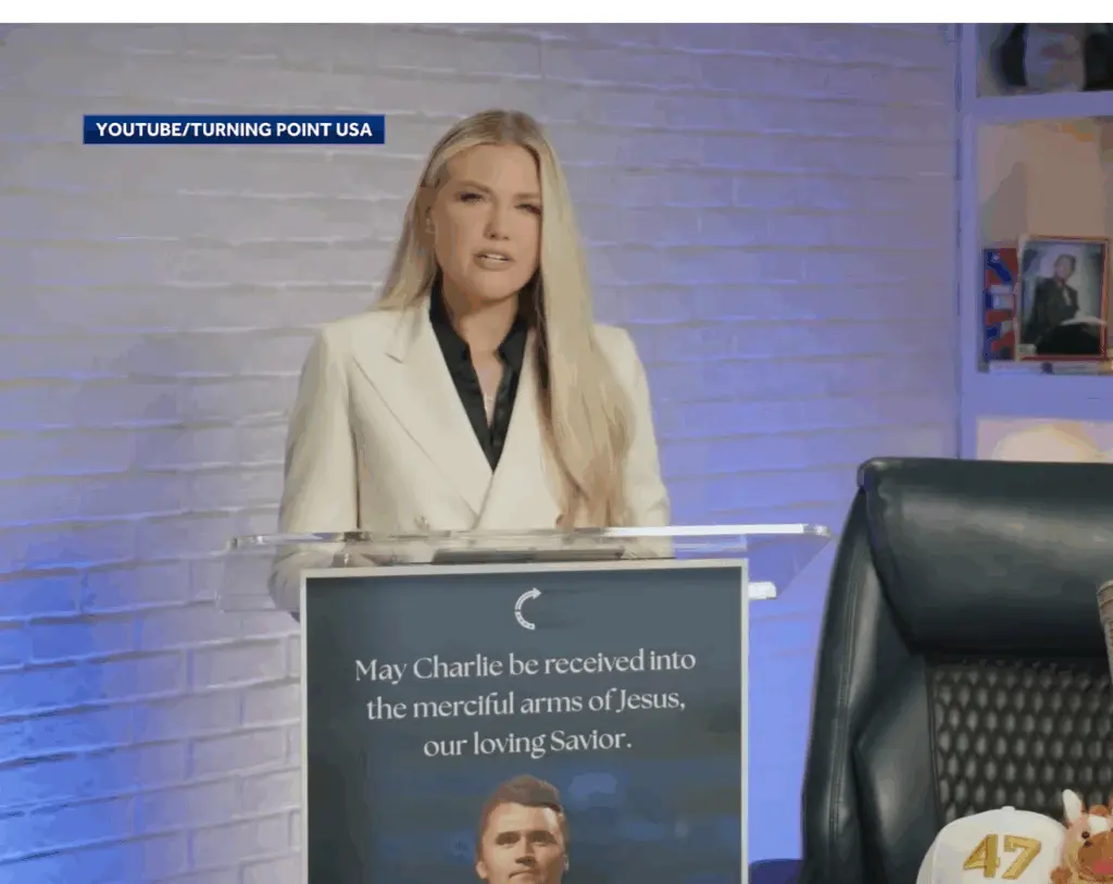Charlie Kirk's widow vows to continue his mission after his killing