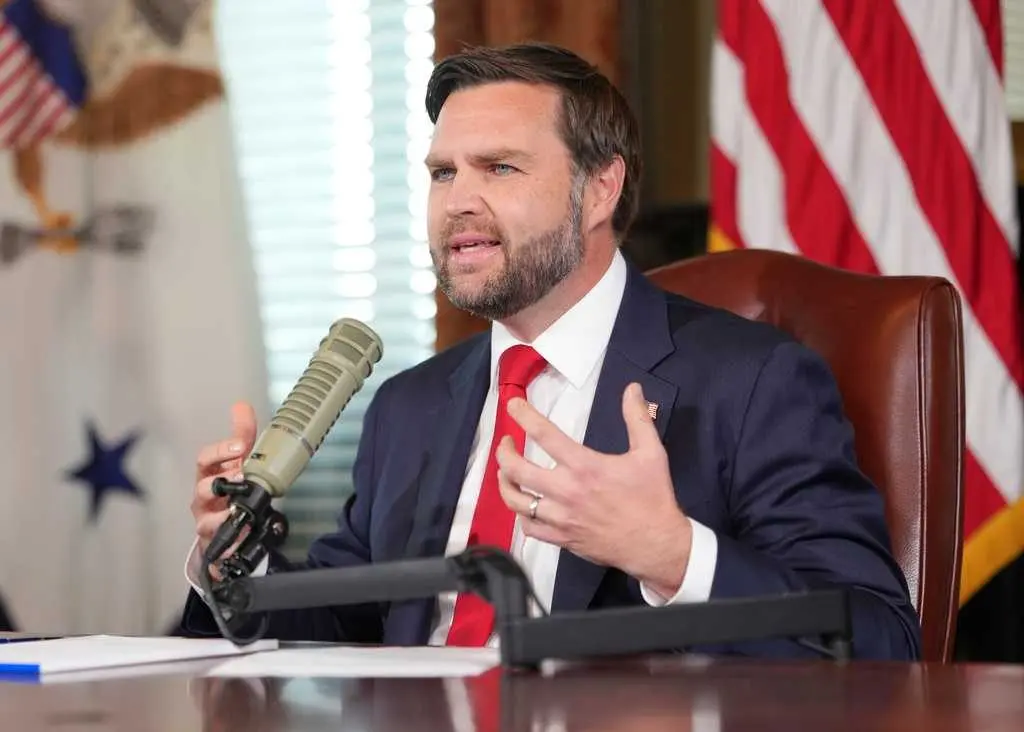 Vance hosts Kirk's radio show and says he'll honor his friend by being a better husband and father