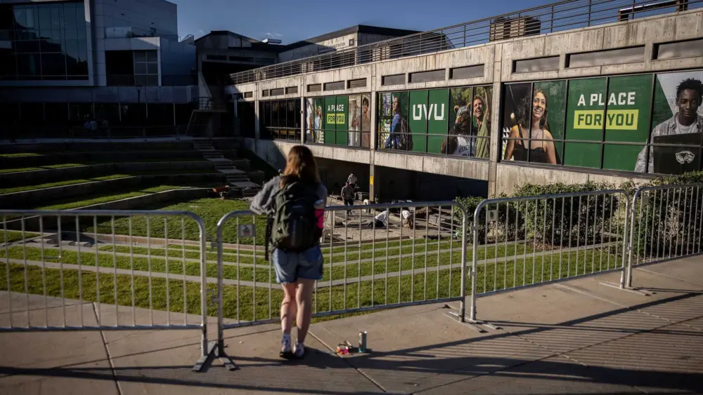 Utah Valley University students return to class one week after Charlie Kirk was killed on campus