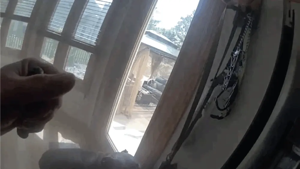VIDEO: Dog leads officer to his leash before escaping house fire