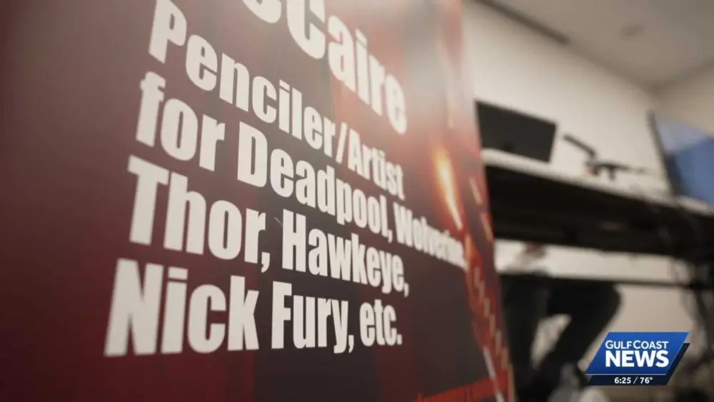 Comics artist inspires kids with his Marvel-ous work