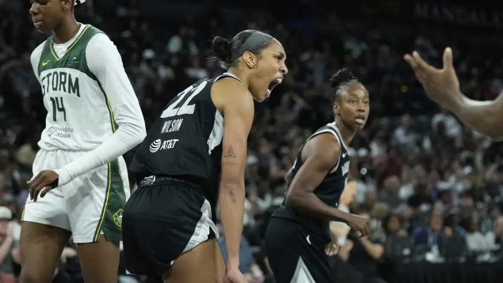 Aces' A'ja Wilson earns historic fourth WNBA MVP award