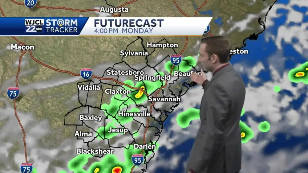Rain chances return on Monday for Southeast Georgia and the Lowcountry