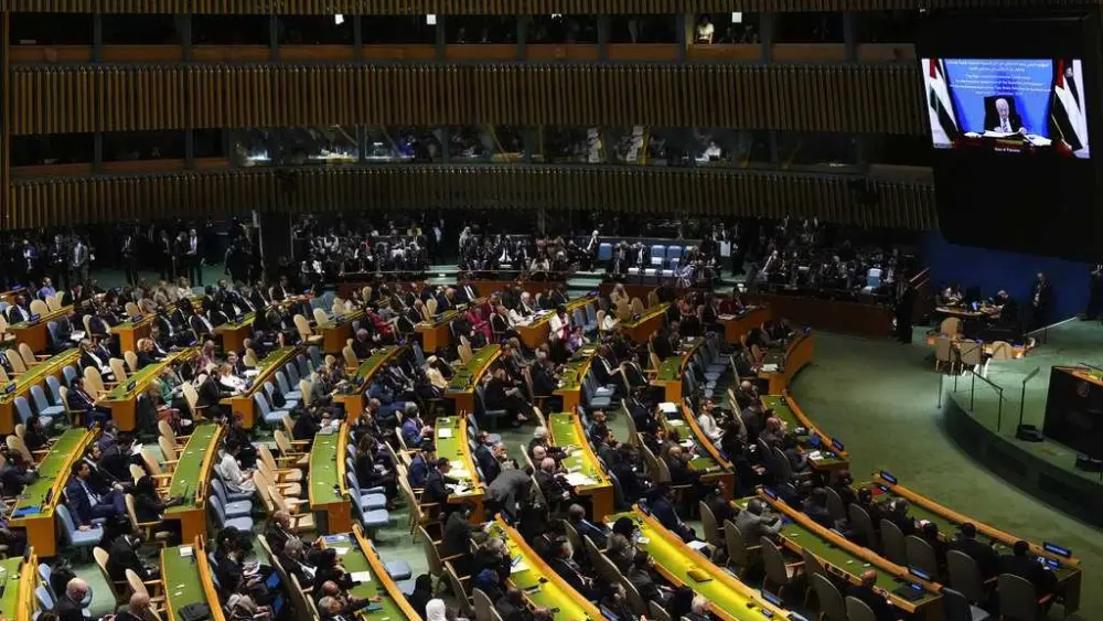 France leads a number of nations recognizing Palestinian statehood at UN meeting