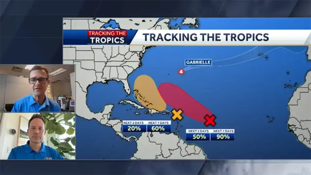 Tracking the Tropics: The latest on Gabrielle, 2 other disturbances in the Atlantic