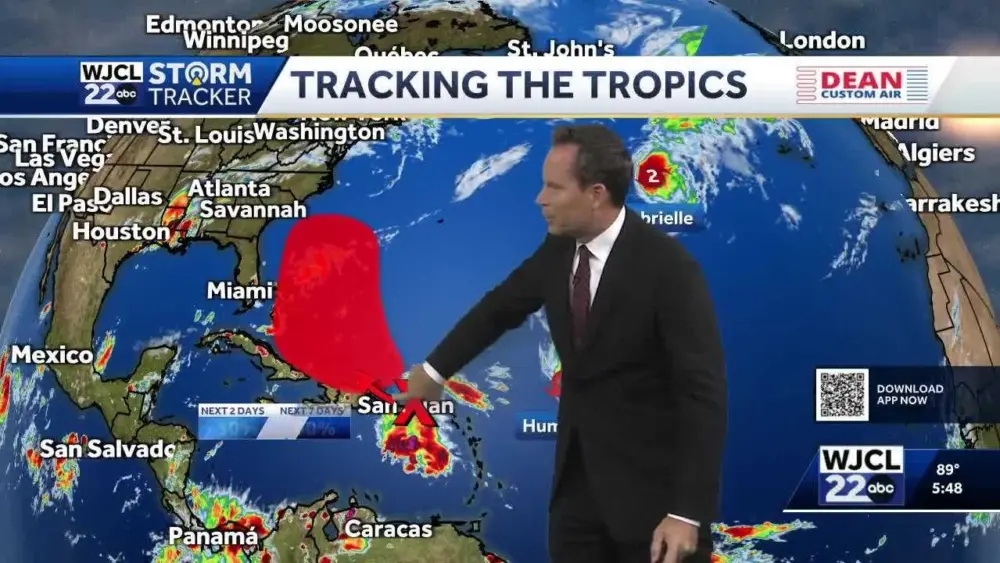 The tropics are active...the latest on Humberto & a system that may near The Bahamas this weekend