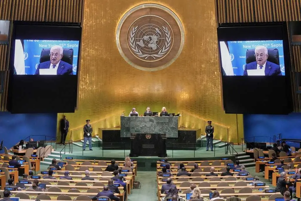 'Palestinians will not leave,' their president tells world leaders at UN in defiant, virtual speech