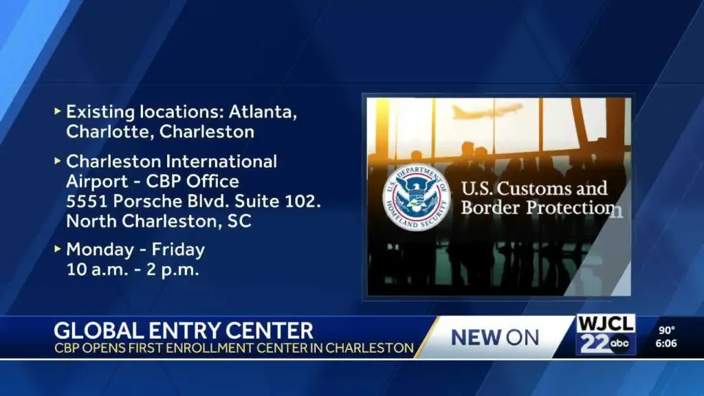 New Global Entry Enrollment Center opens at Charleston International Airport