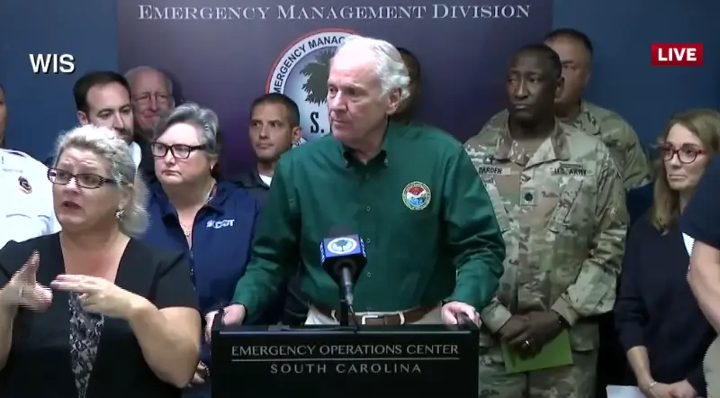 Tropical disturbance prompts State of Emergency in South Carolina; residents urged to prepare