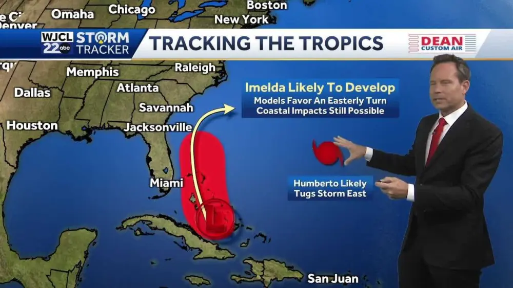 Imelda to form this weekend...the latest forecast track & impacts for the Southeast Coast