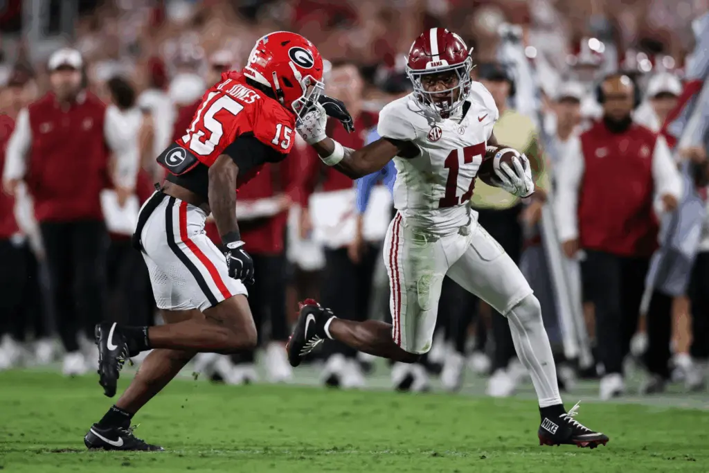 No. 17 Alabama never trails and beats No. 5 Georgia 24-21