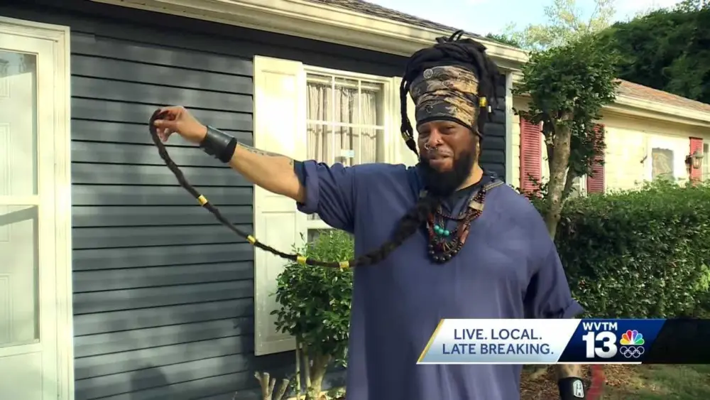 World record bestowed upon Rudolf Martino for 'longest natural beard locks on a living man'