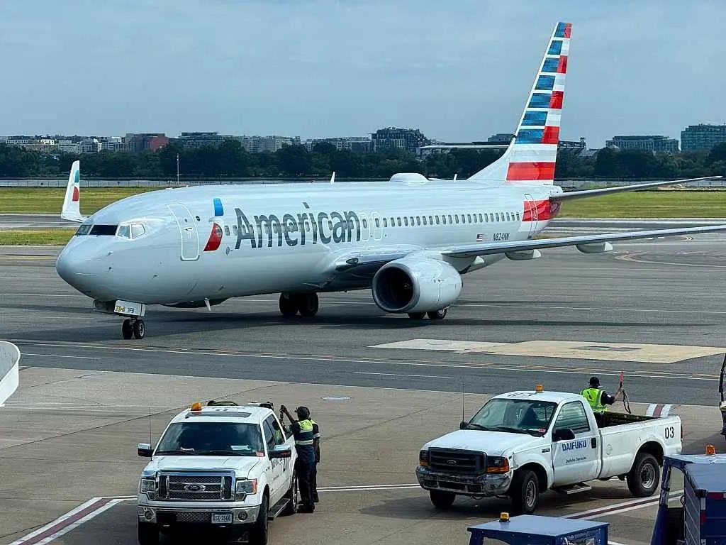 American Airlines plane aborts takeoff after cargo jet crosses runway in front of it