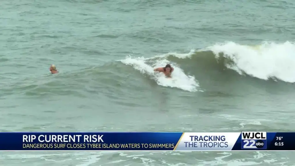 Tybee Island closes water to swimmers as Imelda churns up dangerous rip currents