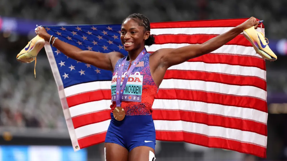 South Carolina sprinter ‘not satisfied’ after gold-medal sweep at World Championships