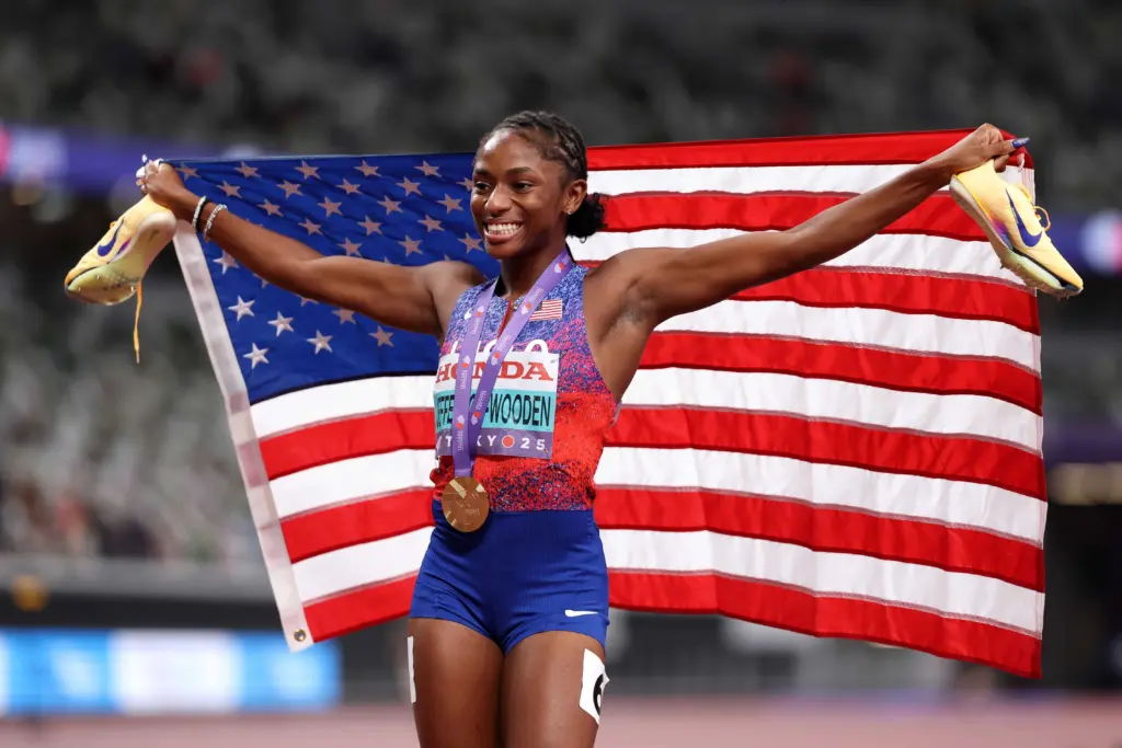 South Carolina sprinter ‘not satisfied’ after gold-medal sweep at World Championships