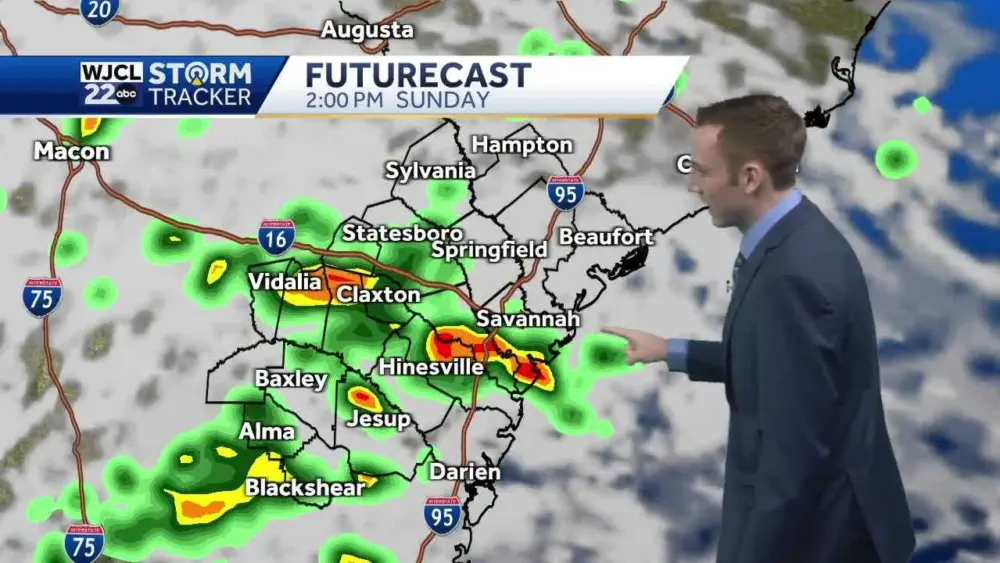 Rain returns to the forecast for Southeast Georgia and the Lowcountry on Sunday
